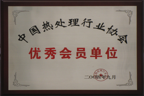 中國(guó)熱處理行業(yè)協(xié)會(huì)優(yōu)秀會(huì)員單位